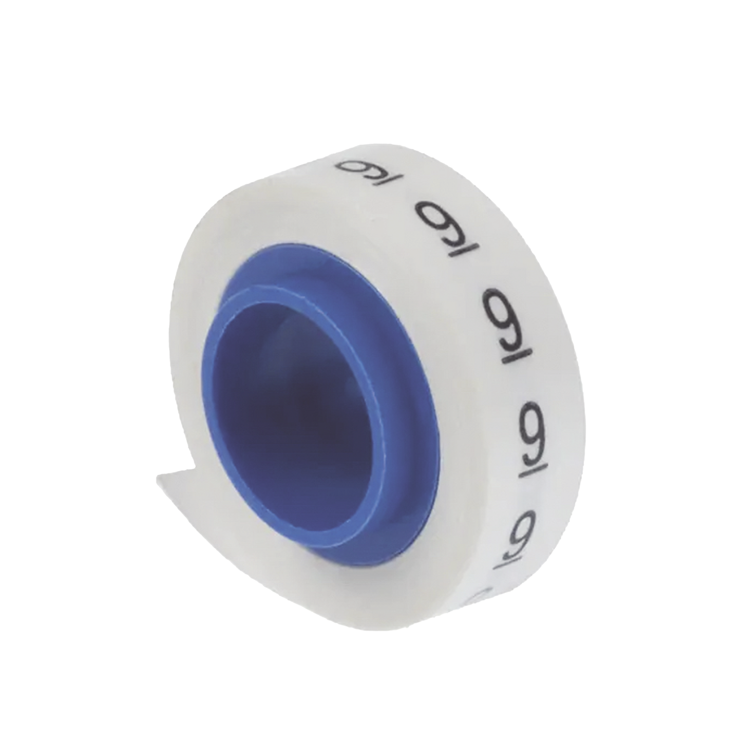 PMDR-0-9 - 10 Rollos de Etiquetas Marcadoras, Pre-Impresos con los N�meros 0-9, de 2.4 Metros (7.87 Pies), Color Blanco