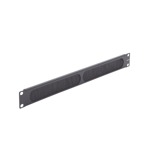PNL-BRSH-1 Tapa Ciega para Rack de 19in, Tipo Cepillo de Nylon, para Paso de Cables y Mejor Manejo Térmico, Color Negro, 1UR