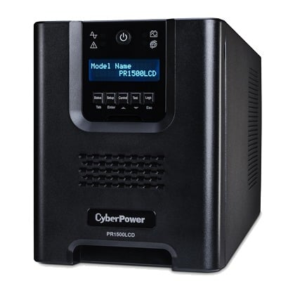PR1500LCD UPS de 1500 VA/1500 W, Topología Línea Interactiva, Entrada 120 Vca NEMA 5-15P, Onda Senoidal Pura, Mini Torre, Con 8 Tomas NEMA 5-15R
