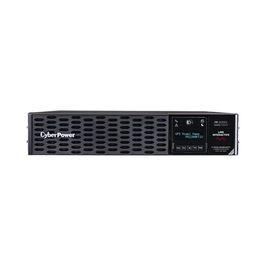 PR2200RT2U - UPS de 2200 VA/2200 W, Topología Línea Interactiva, Entrada 120 Vca NEMA L5-30P, Onda Senoidal Pura, Torre o Rack 2 UR, Con 8 Tomas NEMA 5-20R