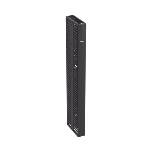 PR2VD06 Organizador Vertical PatchRunner?, Doble (Frontal y Posterior), Para Rack Abierto de 45 Unidades, 6in de Ancho, Color Negro