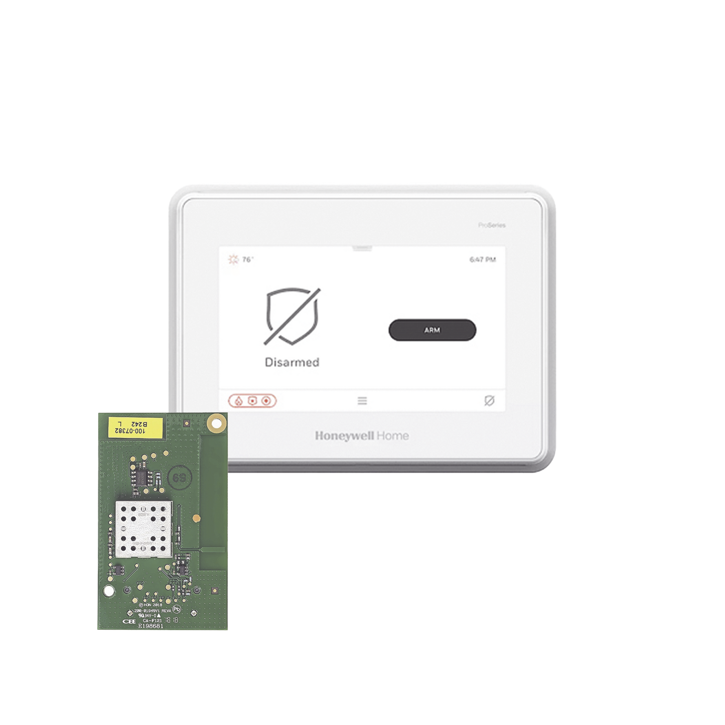 PROA7MWIFI Sistema de Alarma con Pantalla Touch de 7 Compatible con sensores Inalambricos DSC, Bosh, 2GIG,ITI y Serie 5800 agregando el modulo PROTAKEOVER