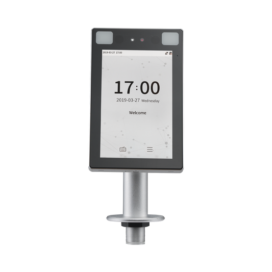 PROFACEXCH Lector de Rostros para Control de Acceso de uso rudo a prueba de Impactos / Exterior IP68 / Acepta Selfies / Reconocimiento a 2.5 metros / ADMS GRATIS / Montaje sobre torniquete