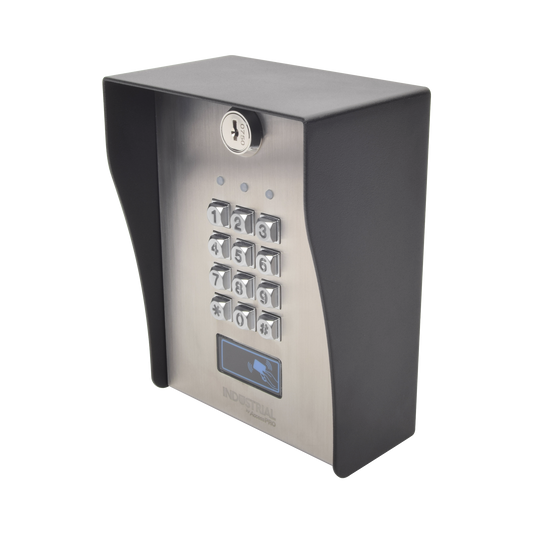 PROKVISITOR Teclado exterior/interior antivandálico, 3 relevadores, 50 códigos de visitantes, 1200 usuarios