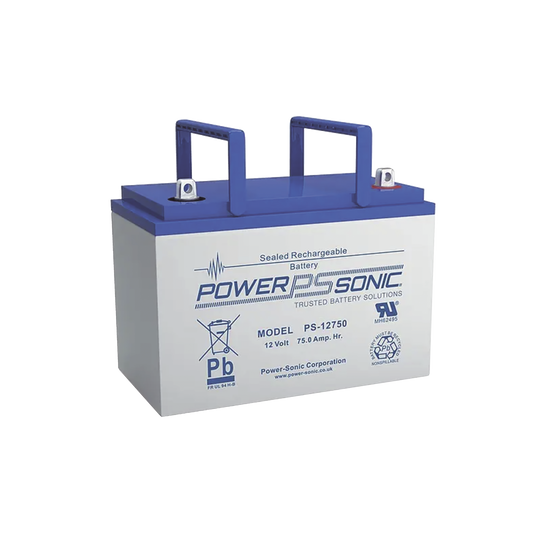 PS-12750-T6 Batería 12V, 78.6AH, Para Respaldo, Tecnologías AGM/VRLA, 10-12 Años Vida Útil, Terminales T6, Reconocida UL