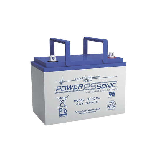 PS-12750-U Batería 12V, 78.6AH, Para Respaldo, Tecnologías AGM/VRLA, 10-12 Años Vida Útil, Terminales U, Reconocida UL