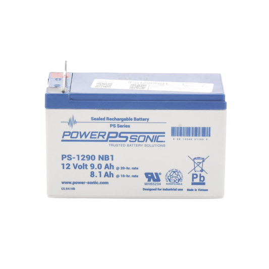 PS-1290-NB1 Batería 12V, 9AH, Para Respaldo, Tecnologías AGM/VRLA, 5 Años Vida Útil, Terminales NB1, Reconocida UL