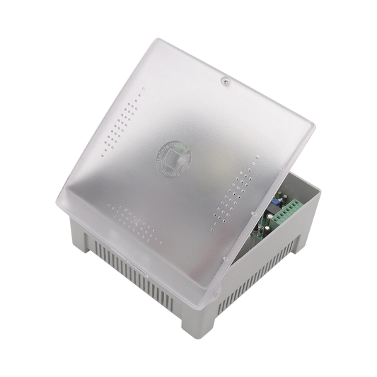 PS12DC4PBK Fuente de Alimentación con Gabinete de 4 Salidas de 11 - 15 Vcc / 5 Amper /  Soporta Batería de Respaldo / Voltaje de Entrada: 96 - 264 Vca / Soporta Protección contra Sobrecorriente de Salida, Protección contra Cortocircuito /