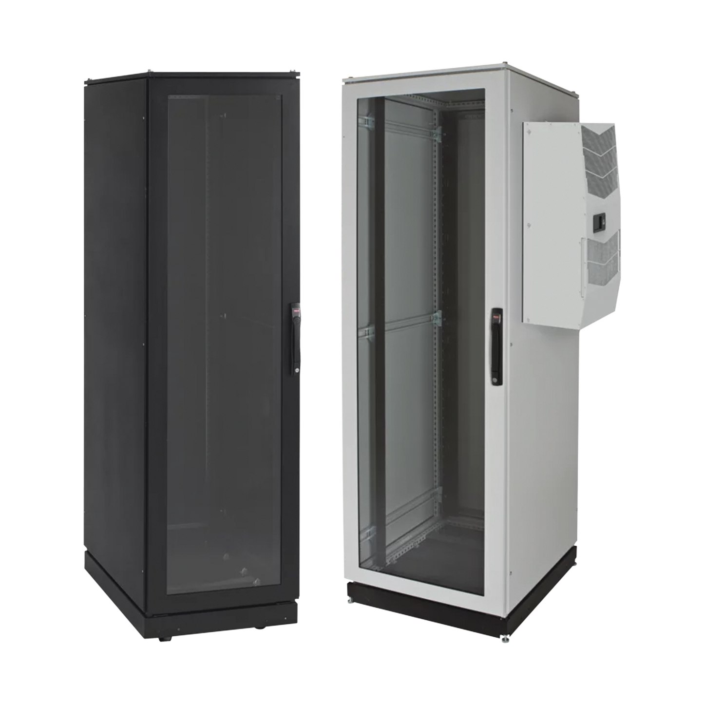 PSC20610BAC2 - Gabinete de Telecomunicaciones ProLine V/D, 600 mm de Ancho, 1000 mm de Profundidad, Compatible Con Aire Acondicionado Tipo G52, NEMA 12, 42 UR, Color Negro