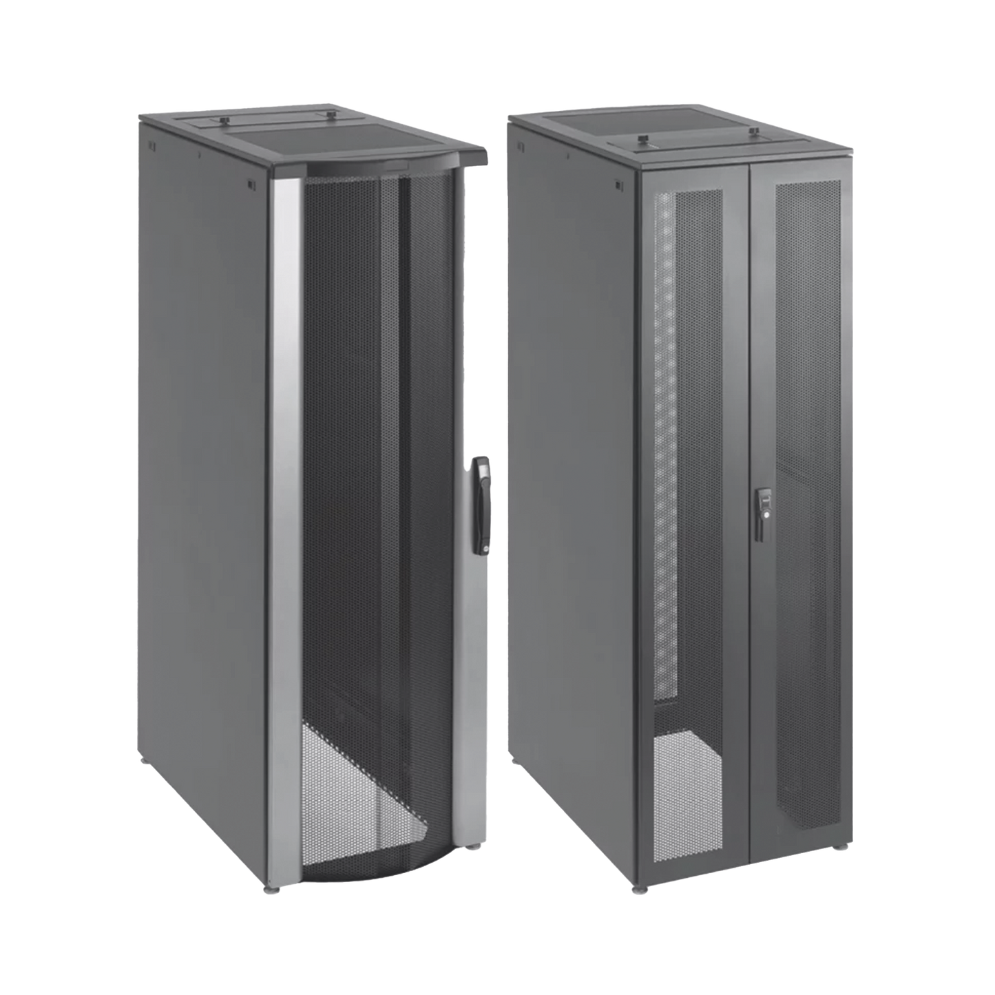 PSCPC20610B - Gabinete de Telecomunicaciones ProLine FloTek PC, 600 mm de Ancho, 1000 mm de Profundidad, 42 UR, Color Negro