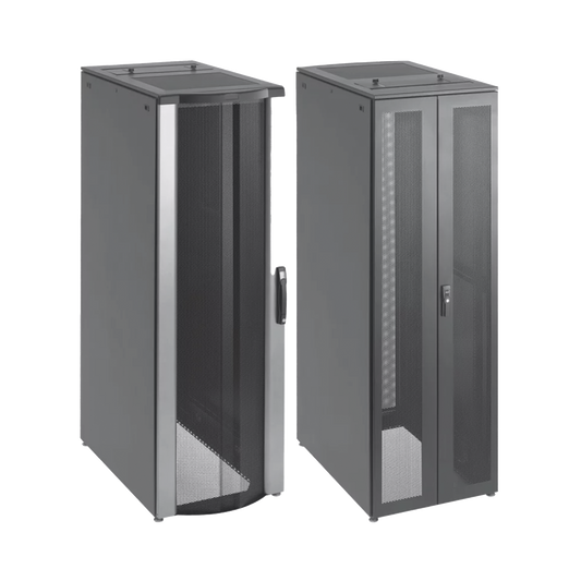 PSCPC20610B - Gabinete de Telecomunicaciones ProLine FloTek PC, 600 mm de Ancho, 1000 mm de Profundidad, 42 UR, Color Negro