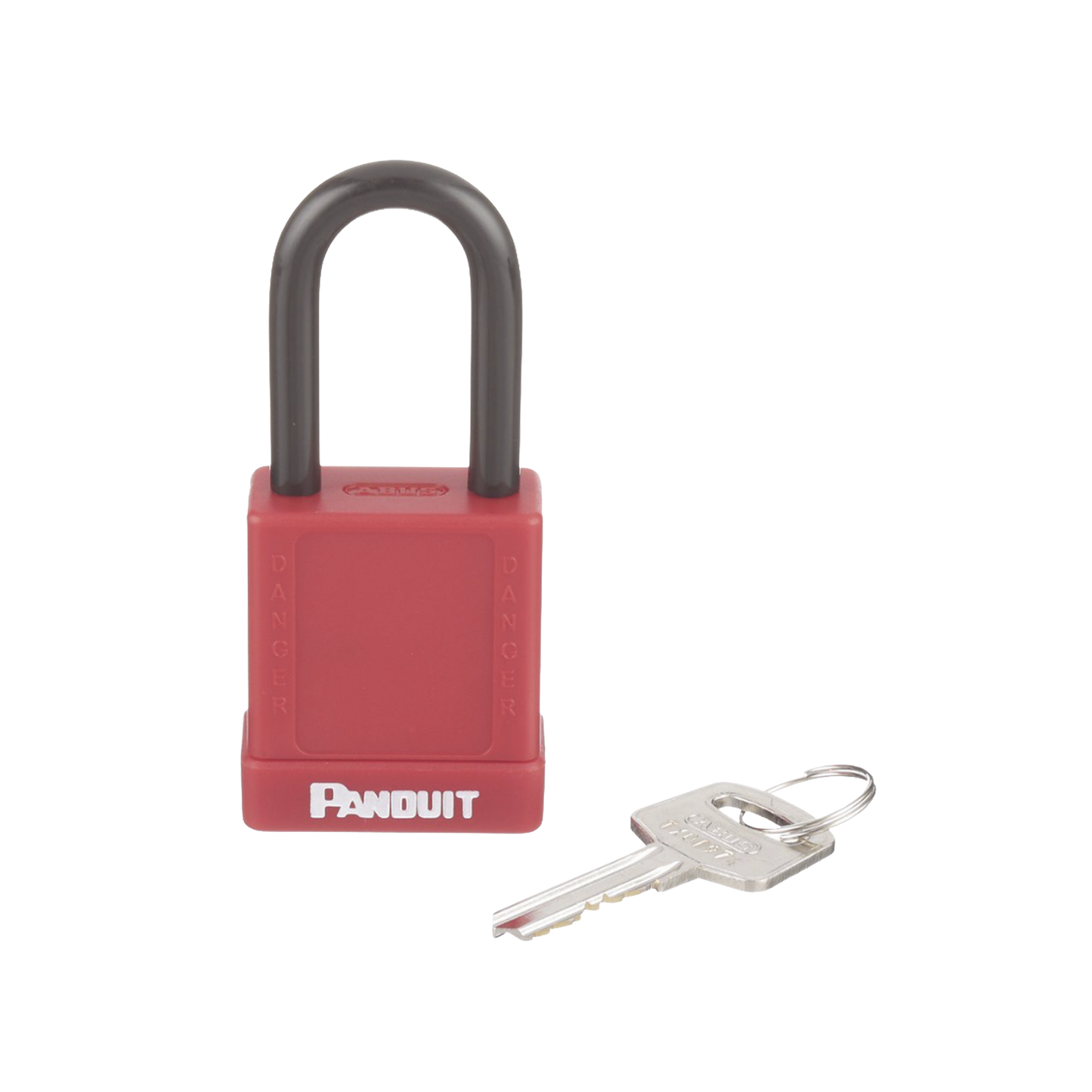 PSL-8 - Candado de Bloqueo LOTO de Seguridad Dieléctrico, Con Llave Única, Diámetro de 6.5 mm, Color Rojo