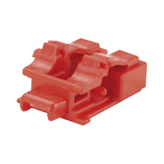 PSL-LCAB - Kit de 10 Dispositivos para Bloquear Puertos de Fibra �ptica LC Duplex, Color Rojo, Incluye Llave de Extracci�n