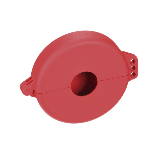 PSL-V6A - Dispositivo de Bloqueo LOTO para Válvulas de Compuerta, Para Diámetros de 3 a 6.5", Color Rojo