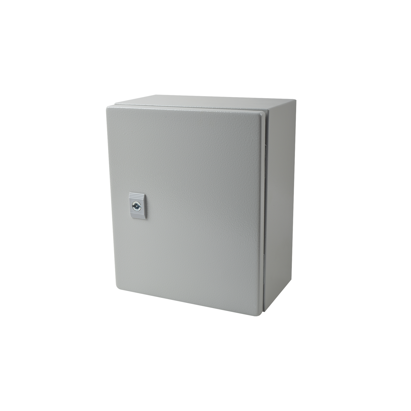 PST-2530-15A Gabinete de Acero IP66 Uso en Intemperie (250 x 300 x 150 mm) con Placa Trasera Interior Metálica y Compuerta Inferior Atornillable (Incluye Chapa y Llave T).