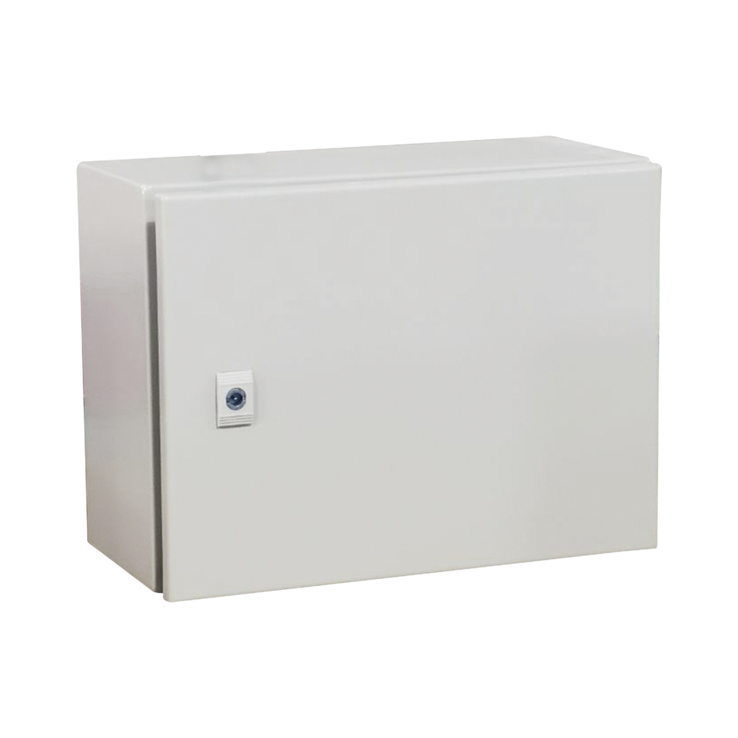 PST-4030-30A - Gabinete de Acero IP66 Uso en Intemperie (400 x 300 x 300 mm) con Placa Trasera Interior Metálica y Compuerta Inferior Atornillable (Incluye Chapa y Llave T). Ideal para Centros de Carga y Tableros de Control.