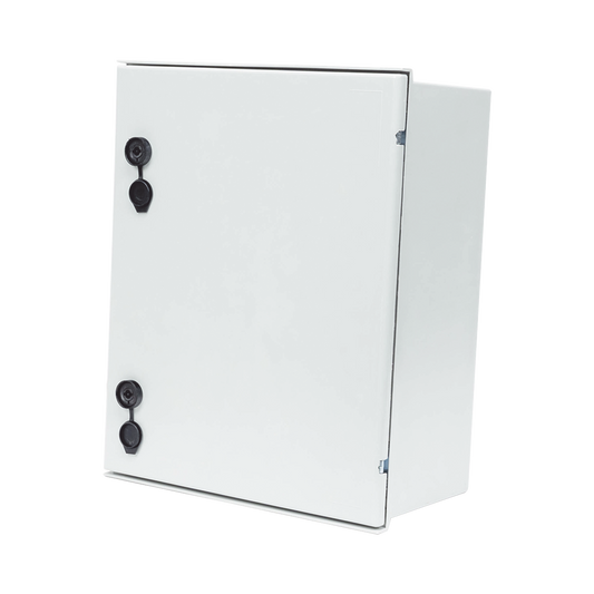 PST-4050-20P Gabinete de Poliéster IP65 Uso en Intemperie (400 x 500 x 200 mm) con Placa Trasera Interior de Plástico (Incluye Chapa y Llave).