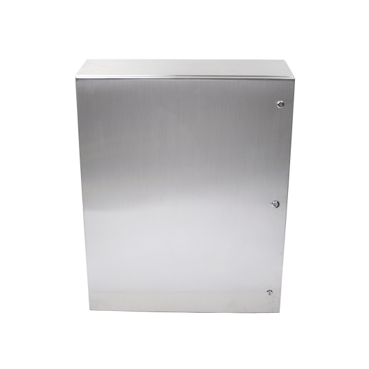 PST-8010030-INOX-B Gabinete de Acero Inoxidable IP66 Uso en Intemperie (800 x 1000 x 300 mm) con Placa Interna Galvanizada.