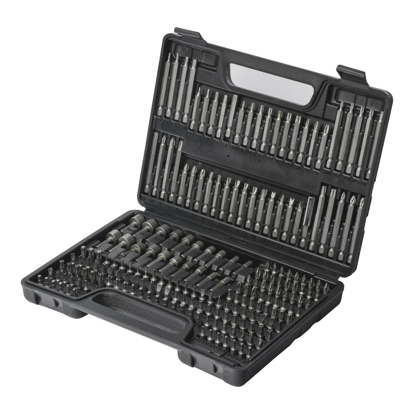PST-C010-03 - Juego de 208 Puntas para Taladro Entrada Hexagonal 1/4". Incluye Estuche.