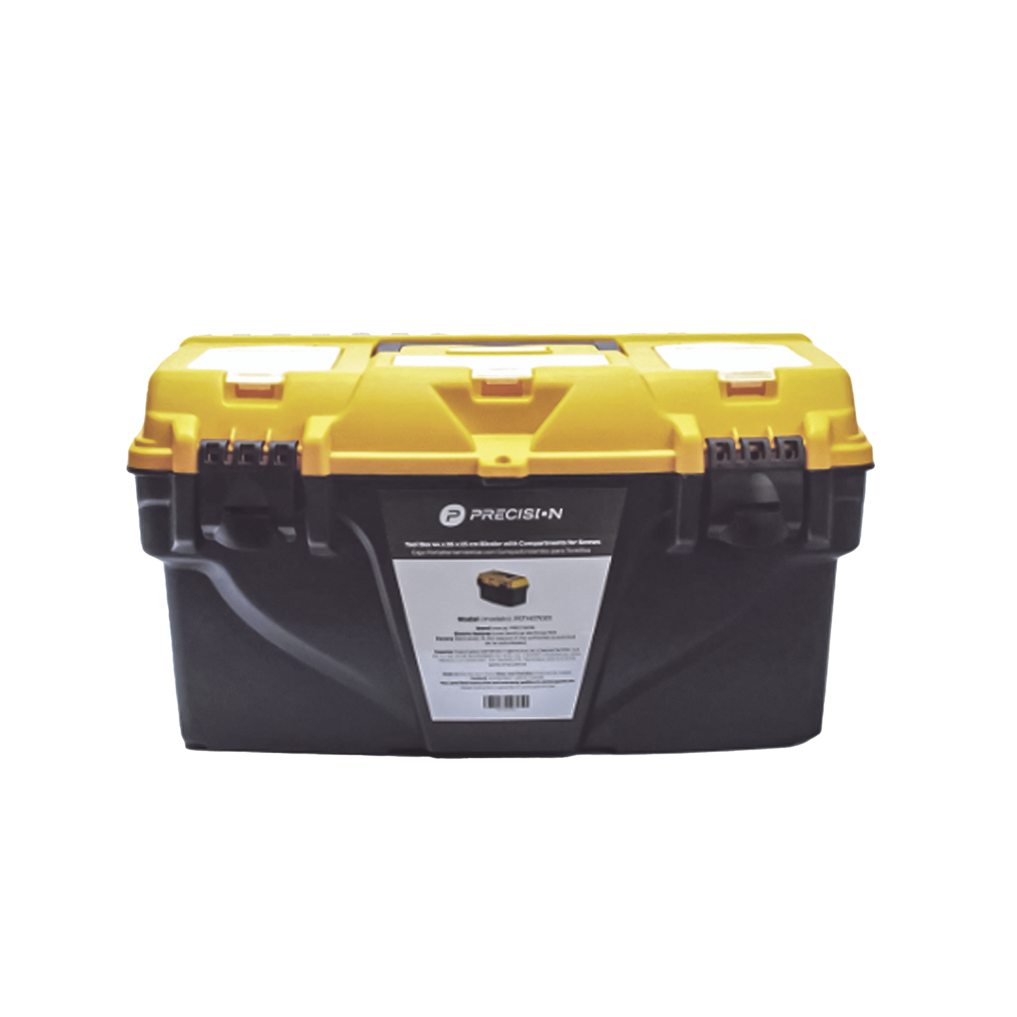 PST-H070-01 - Caja Porta Herramientas 17", 44x26x23 cm Bicolor con Compartimientos para Tornillos.