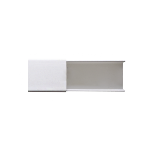 PT-48-SD - Canaleta blanca sin división, de PVC auto extinguible, 48 x 16 x tramo 2.5m (6101-01260