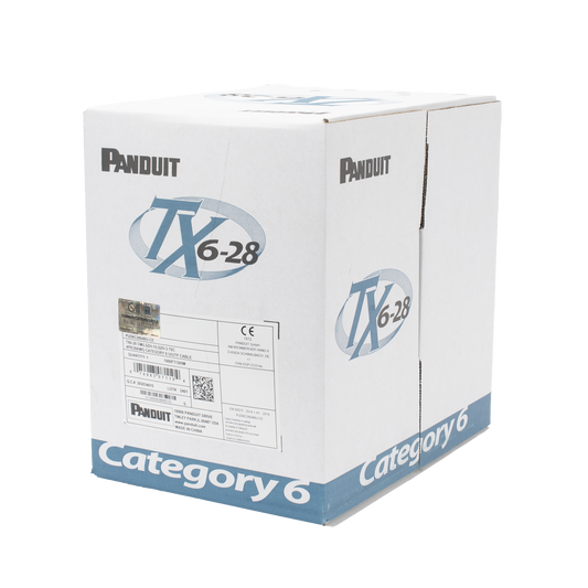 PUD6C2804BU-CE - Bobina de Cable UTP 305 Metros (1000 Pies) de Cobre TX6-28�, Azul, Categor�a 6, Di�metro Reducido (28 AWG), CM/LSZH, de 4 Pares