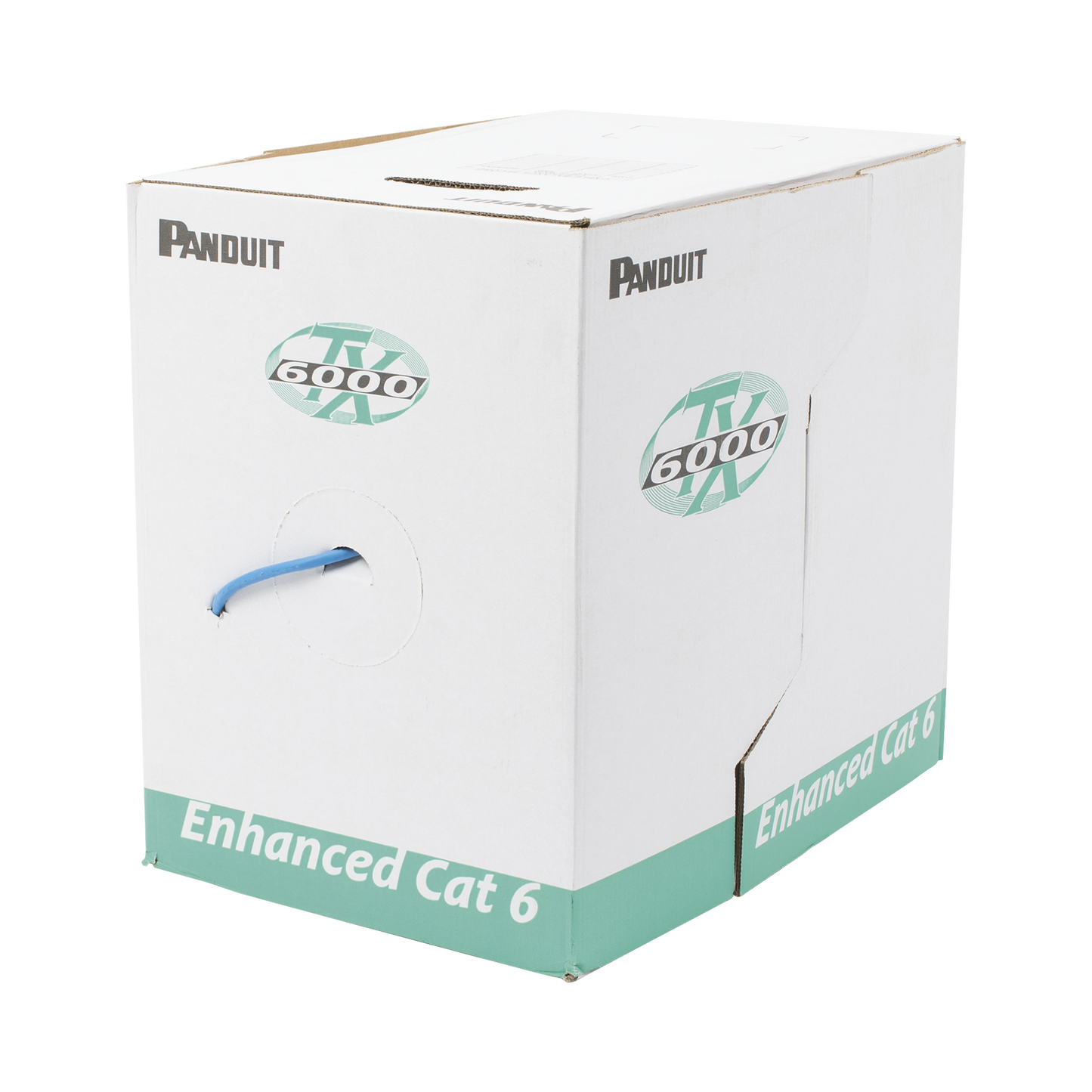 PUL6004BU-FE Bobina de Cable UTP 305 m. de Cobre, TX6000? PanNet, Reelex, Azul, Categoría 6 Mejorado (23 AWG), LSZH (Bajo Humo, Cero Halógenos), de 4 pares