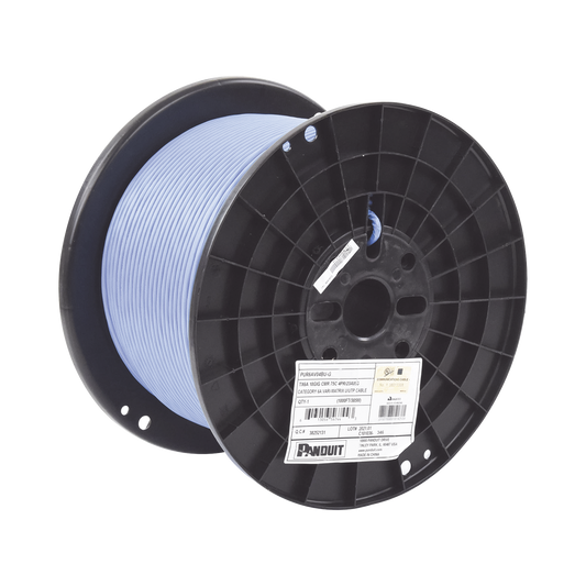 PUR6AV04BU-G Bobina de Cable UTP de 4 Pares, Vari-MaTriX, Cat6A, 23 AWG, CMR (Riser), Color Azul, 305m
