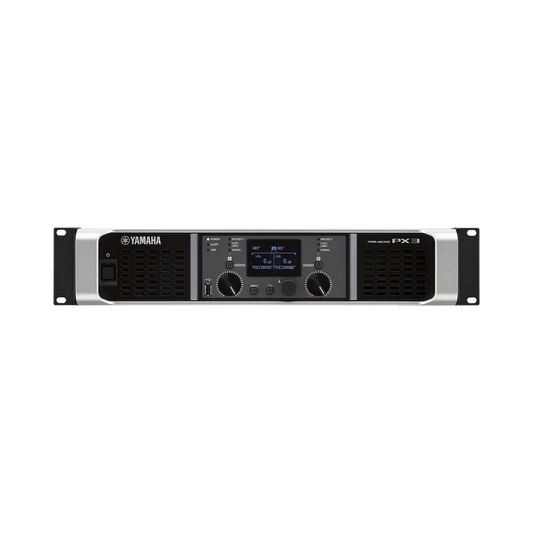 PX3 - Amplificador de audio Clase D | 300 W x 2 a 8Ω | 500 W x 2 a 4Ω. | Baja Impedancia | Procesamiento Inteligente
