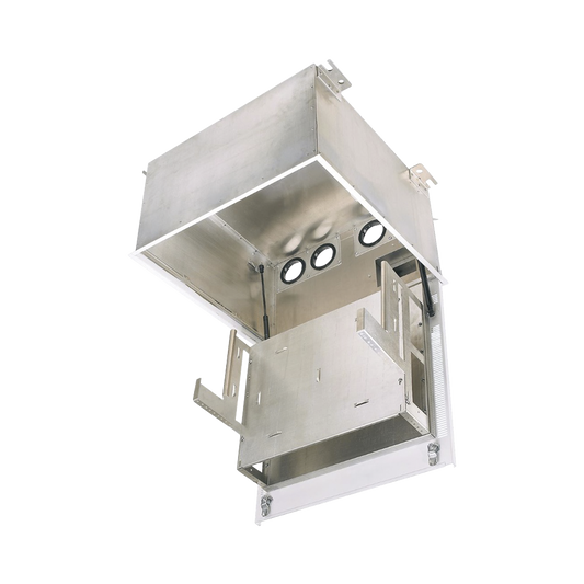 PZICE Gabinete PanZone Premium, de Montaje en Techo, Con 8 UR Para Equipo Pasivo, Fabricado en Acero, Color Blanco