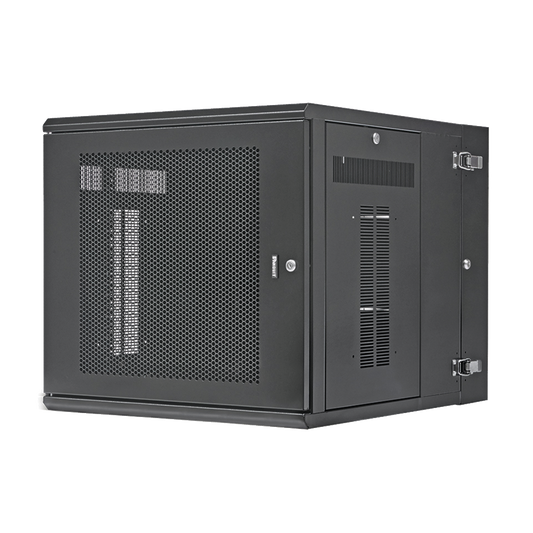 PZWMC1230P - Gabinete PanZone de Montaje en Pared, de 19in, Puerta Perforada, 12 UR, 762mm de Profundidad, Color Negro