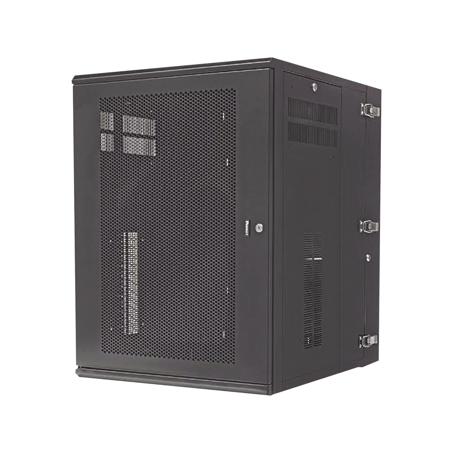 PZWMC1830P Gabinete PanZone de Montaje en Pared, de 19in, Puerta Ventilada, 18 UR, 762mm de Profundidad, Color Negro