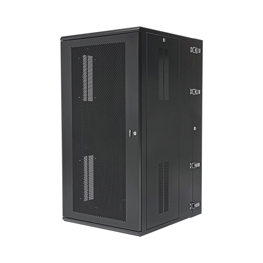 PZWMC2630P - Gabinete PanZone de Montaje en Pared, de 19in, Puerta Ventilada, 26 UR, 762mm de Profundidad, Color Negro
