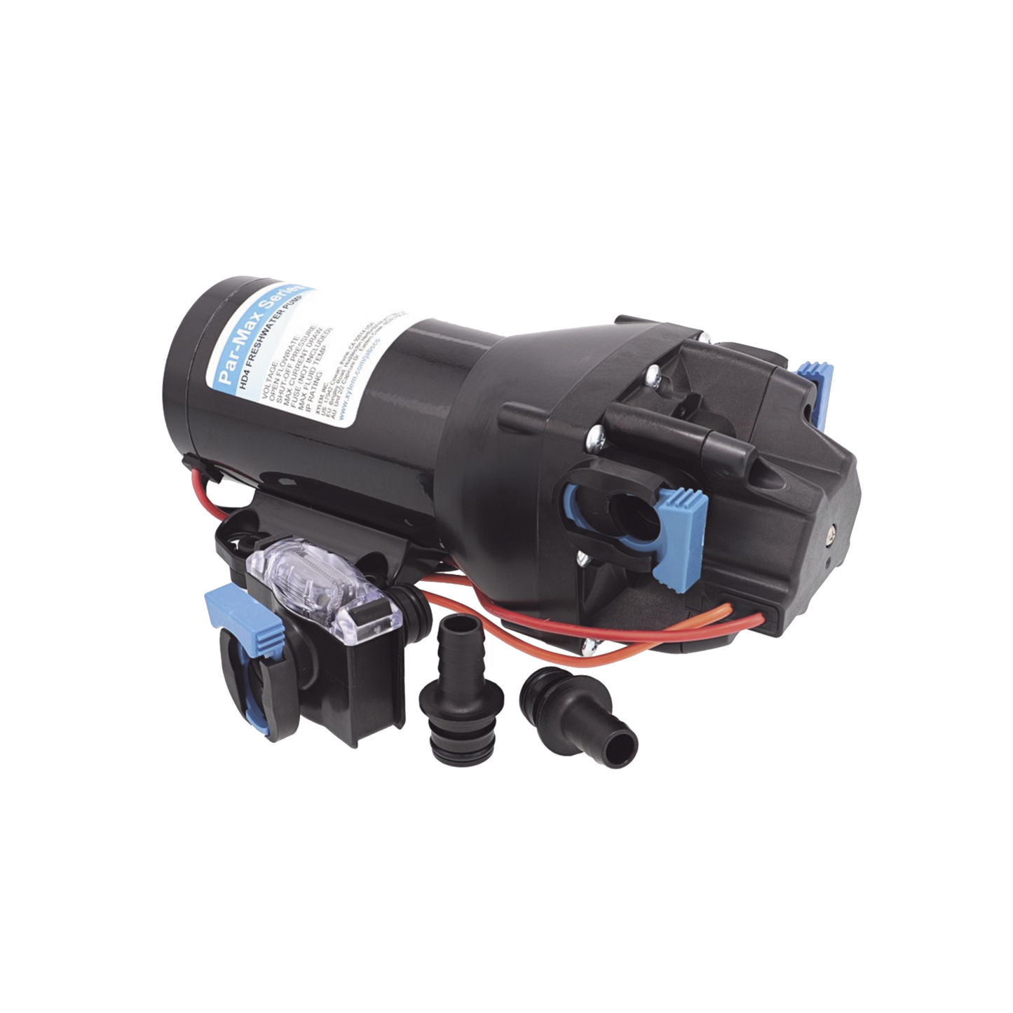 Q401J-115S-3A - Bomba controlada por presión Par Max HD 4' a 12 Vca, alta presión 40 psi 15 lpm / 4 gpm