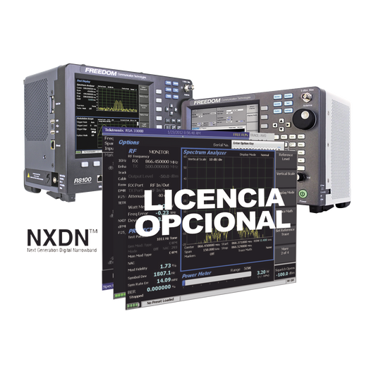 R8-NXDN - Opción de Software para prueba de Sistemas con Protocolo NXDN en R8000 /R8100.