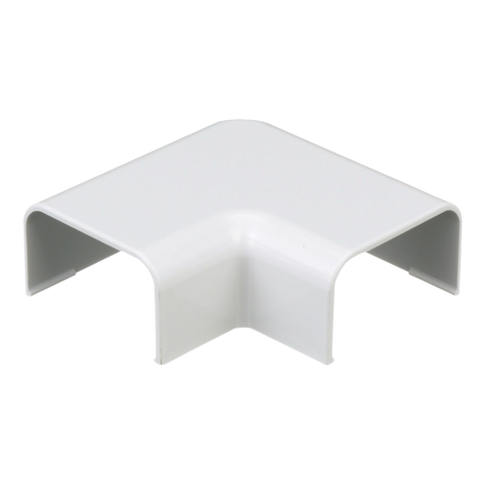 RAF10WH-X - Conexión en ángulo recto "L", para uso con canaleta LD10, material ABS, Color Blanco