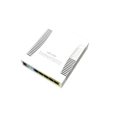 RB260GSP (RB260GSP) Switch Mikrotik 5 puertos PoE (Pasivo) (1in/4out) Gigabit Ethernet y 1 SFP