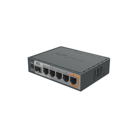 RB760IGS (hEX S) Router Dual Core, 5 puertos Gigabit, 1 Puerto SFP, PoE in, PoE Out
