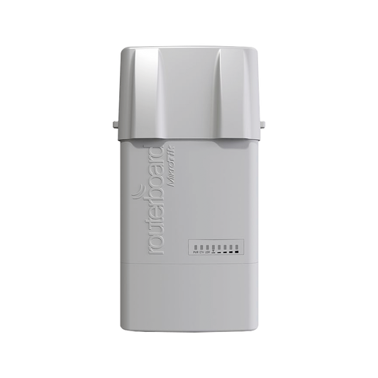 RB912UAG-6HPND-OUT (BaseBox 6) Punto de Acceso y Cliente Conectorizado en 6 GHz, Cuenta con una Ranura miniPCIe para una tarjeta Inalámbrica Extra