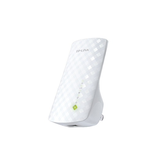 RE200 Repetidor / Extensor de Cobertura WiFi AC, 750 Mbps, doble banda 2.4 GHz y 5 GHz, con 1 puerto 10/100 Mbps