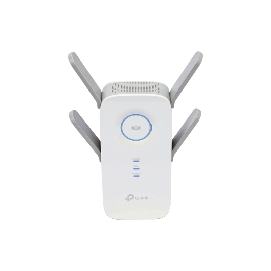 RE650 Repetidor / Extensor de Cobertura WiFi AC, 2600 Mbps, doble banda 2.4 GHz y 5 GHz, con 1 puerto 10/100/1000 Mbps, 4 antenas externas