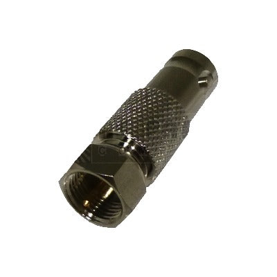 RFB-1144 - Adaptador en Línea para Video, de Conector BNC Hembra a F Macho, 75 Ohm, Níquel/ Oro/ Delrin.