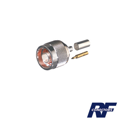 RFN-1005-B-03 - Conector N Macho de anillo plegable para cable RG-174/U, BELDEN 8216.