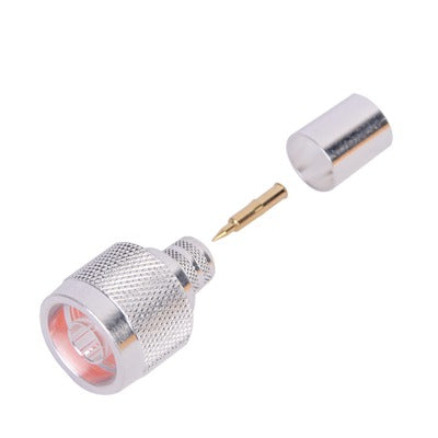 RFN-1006-3F - Conector N Macho de Anillo Plegable en Cables con Conductor Central AWG-11 ó 13 tipo RG-8/U (BELDEN 8237), RG213/U (8267), RG214 (8268).