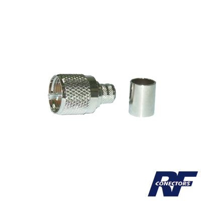 RFU-507-SI - Conector UHF macho (PL-259) para LMR-400, 9913, CTN-400, 7810A, 8214, RG8/U-SYS, RFLASH-1113