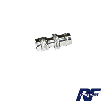 RFU-622 - Adaptador en Línea, de Conector Mini UHF Macho a BNC Hembra, Níquel/ Oro/ Teflón.