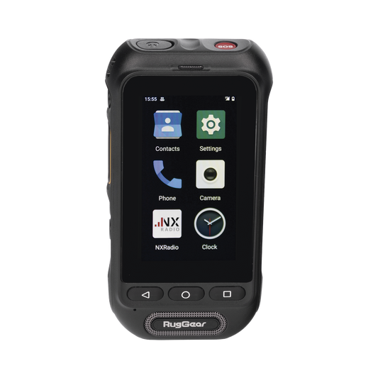 RG360 - RugGear Radio PoC LTE, IP68 Resistente al Agua, Pantalla Táctil 3", Compatible con NXRadio y TASSTA