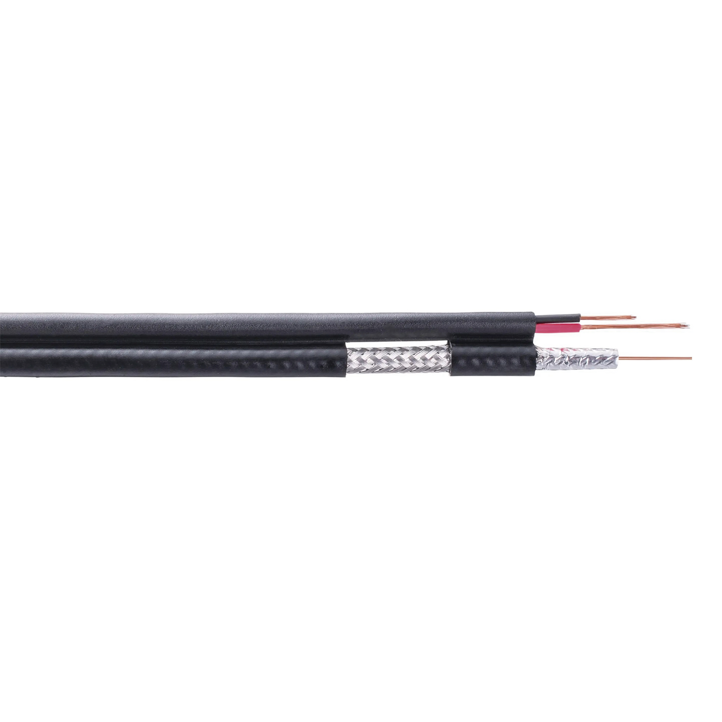 RG59-S-CCS - Carrete de 305 Metros (1000 Pies) / Cable Coaxial RG59 / Tipo CCS Siames / Optimizado para HD / Intemperie