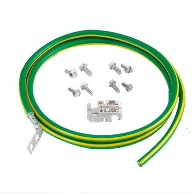 RGCBNJ660P22 Kit de Jumper para Conexión de Gabinete o Rack de Telecomunicaciones a Barra de Tierra Física, 6 AWG, 1.52 m de Largo