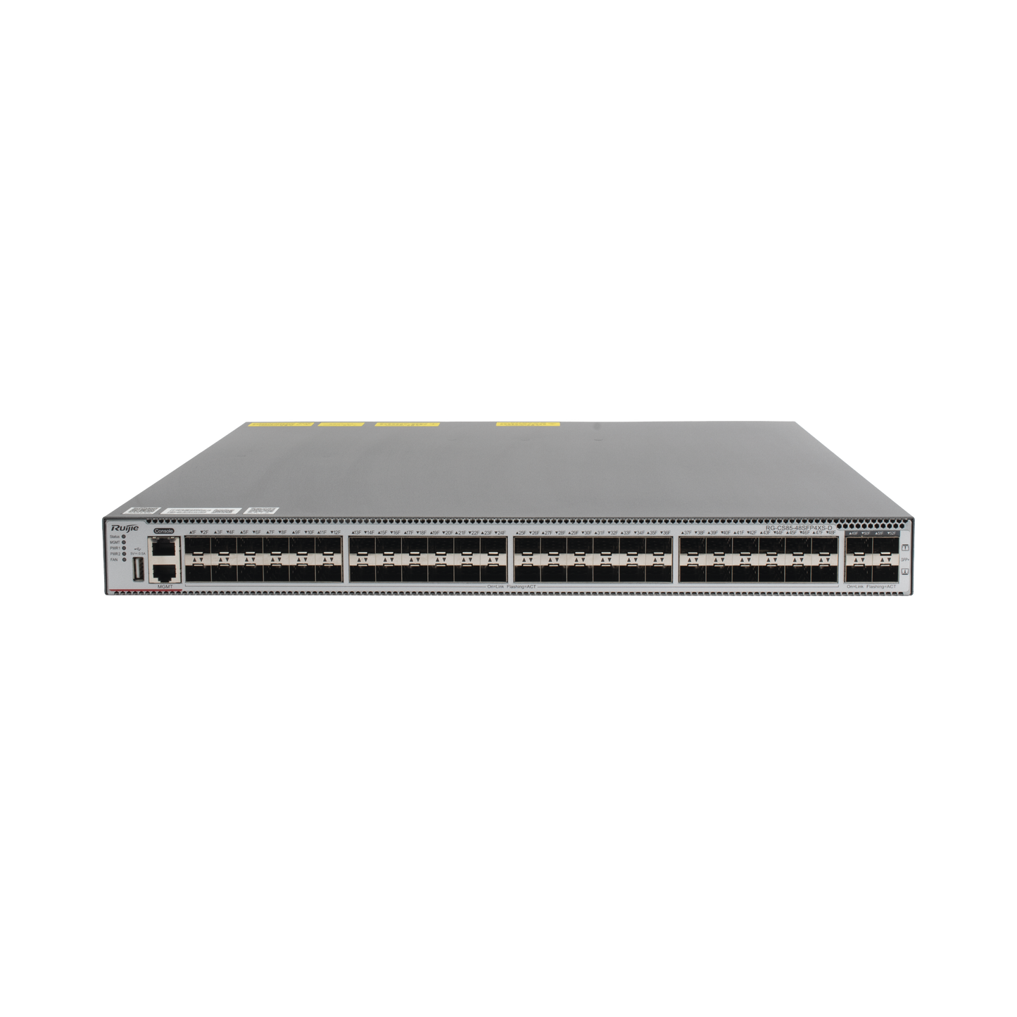 RG-CS85-48SFP4XS-D - Switch de Distribución Capa 3 con 48 puertos SFP 1G y 4 SFP+ 10Gb, Administración gratuita desde la nube.
